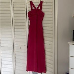 Floor length Rose formal dress
